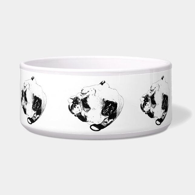 Warm Bulldog Mealtime Bowl (Front)