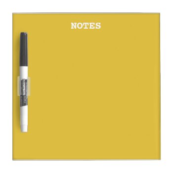 Warm Butterscotch Solid Color Dry Erase Board by SimplyColor at Zazzle