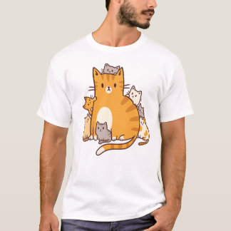 Warm Cat Family T-Shirt