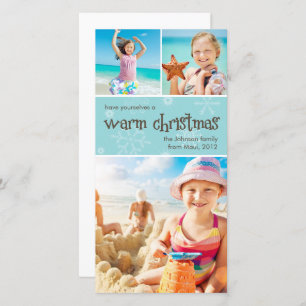 Warm Christmas Premium 4x8 Photo Card