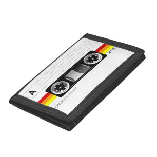 Warm color cassette tape wallet