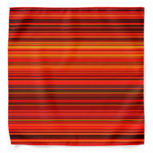 Warm Color - Trendy Style - Stripe Pattern Bandana