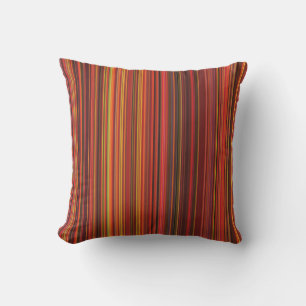 Warm Color - Trendy Style - Stripe Pattern Outdoor Pillow