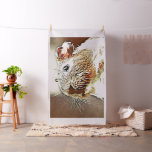 warm colored animal guinea pig fabric