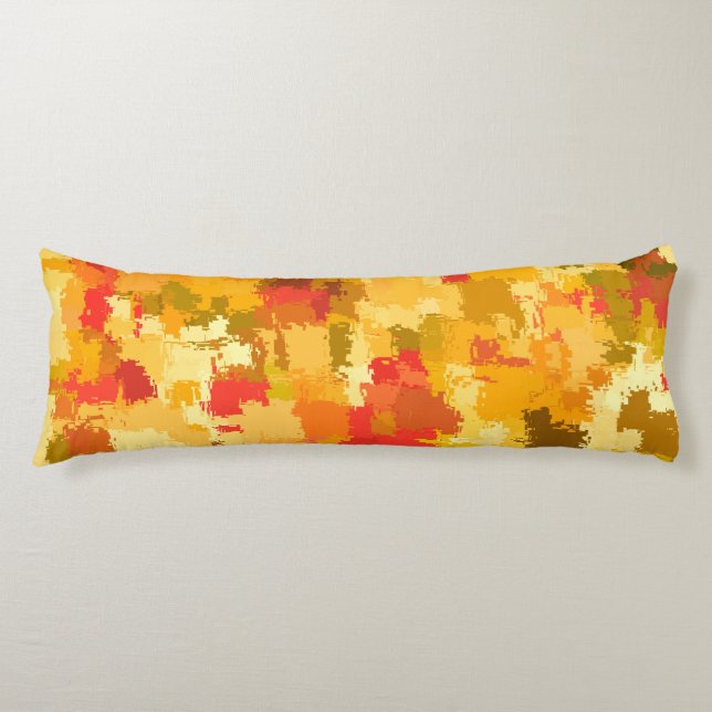 Warm Colorful Pattern Body Pillow (Front)