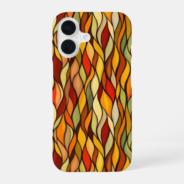 Warm Colors Abstract Fall Iphone Case (Back)