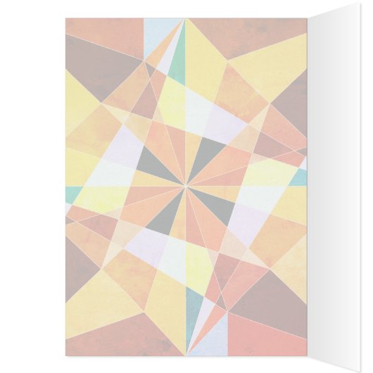 Warm Colors Cool Angular Geometric Shapes (Inside (Left))