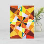 Warm Colors Cool Angular Geometric Shapes (Standing Front)
