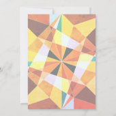 Warm Colors Cool Angular Geometric Shapes (Back)