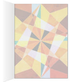 Warm Colors Cool Angular Geometric Shapes Cards (Inside (Right))