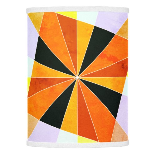 Warm Colors Cool Angular Geometric Shapes Lamp Shade