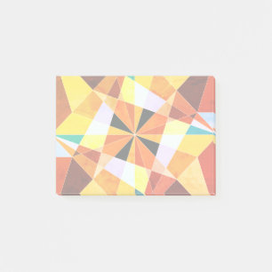 Warm Colors Cool Angular Geometric Shapes Post-it Notes