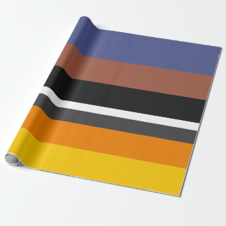 Warm Colors Familiar Horizontal Rectangles Wrapping Paper