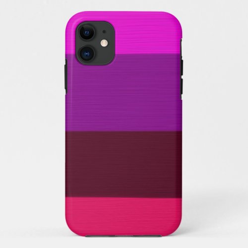 Warm colors painting stripes iPhone 11 case