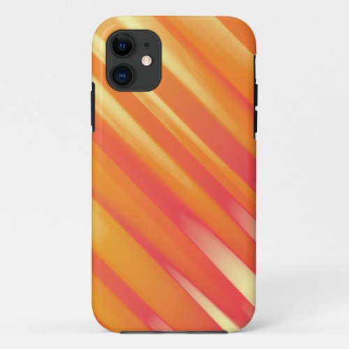 Warm colors painting stripes graphic design iPhone 11 case