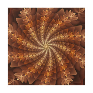 Warm Colors, Trippy Modern Fractal Art Pattern