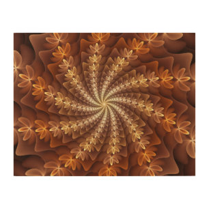 Warm Colors, Trippy Modern Fractal Art Pattern