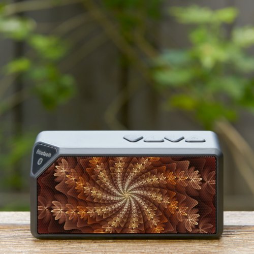 Warm Colors Trippy Modern Fractal Art Pattern Bluetooth Speaker