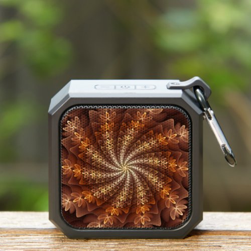 Warm Colors Trippy Modern Fractal Art Pattern Bluetooth Speaker