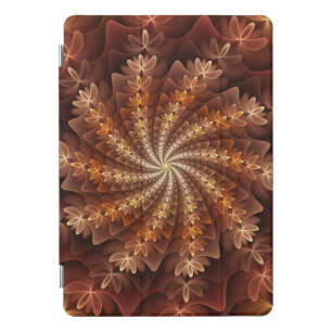 Warm Colors, Trippy Modern Fractal Art Pattern iPad Pro Cover