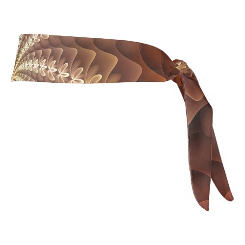 Warm Colors Trippy Modern Fractal Art Pattern Tie Headband