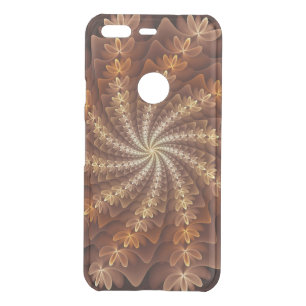 Warm Colors, Trippy Modern Fractal Art Pattern Uncommon Google Pixel Case
