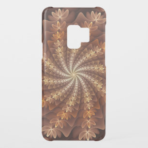 Warm Colors, Trippy Modern Fractal Art Pattern Uncommon Samsung Galaxy S9 Case