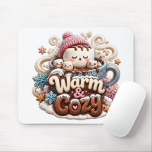 Warm & Cozy Hot Cocoa Mouse Pad