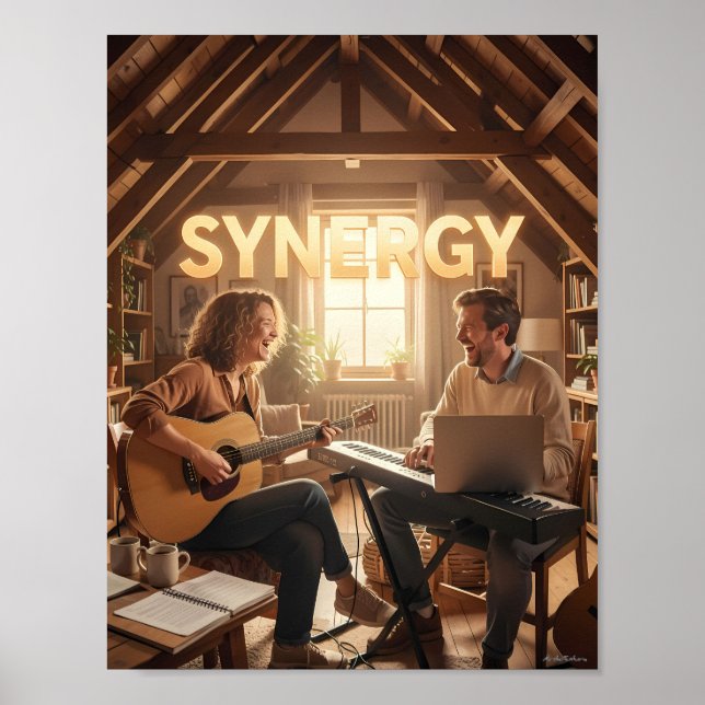 Warm Creative Harmony in the Loft Poster (Front)