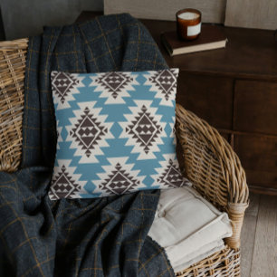 Warm Desert Dreams Southwestern Rustic Pattern Throw Pillow