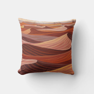 Warm Desert Landscape - Scenic Art Print Throw Pillow