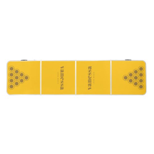 Warm Desert Reverse Minimal Modern Classic Name Beer Pong Table