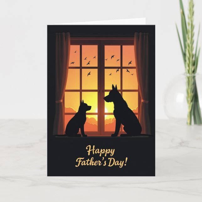 Warm Dusk Fathers Day Card (Front)