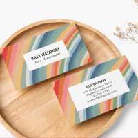 Stripes Palette Business Card, Zazzle