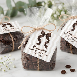 Warm Editorial Love Is Brewing Favor Tag