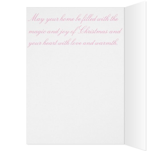 Warm Elegant Holiday Greeting Card – Artistic Bird (Inside (Left))