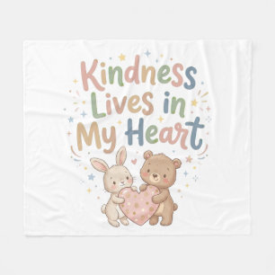 Warm Encouragement for Kind Little Souls Fleece Blanket