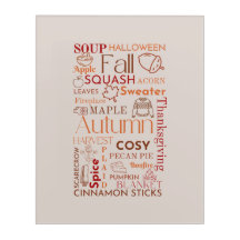 Warm Esthetic Autumn Words