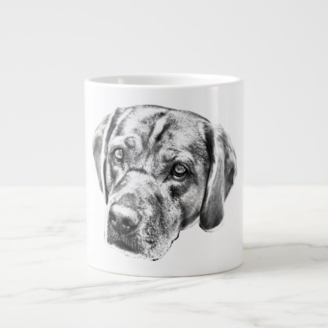 Warm Eyes in Harvest Glow Giant Coffee Mug (Front)