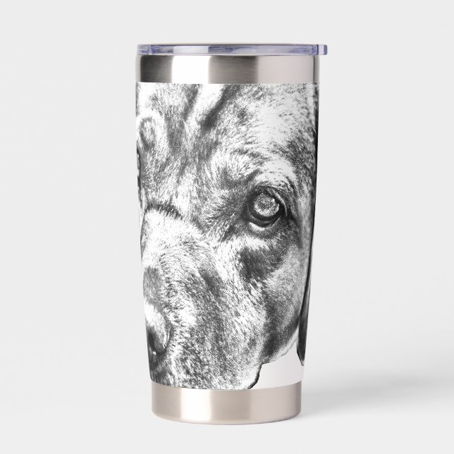 Warm Eyes in Harvest Glow Insulated Tumbler (Left)