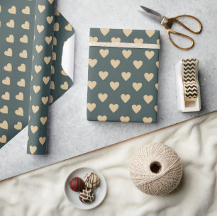 Warm Fall Aesthetic Pattern, Autumn Cozy Vibes Wrapping Paper