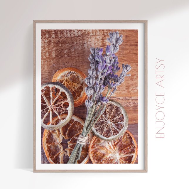 Warm fall citrus lavender cozy kitchen wall art (Creator Uploaded)
