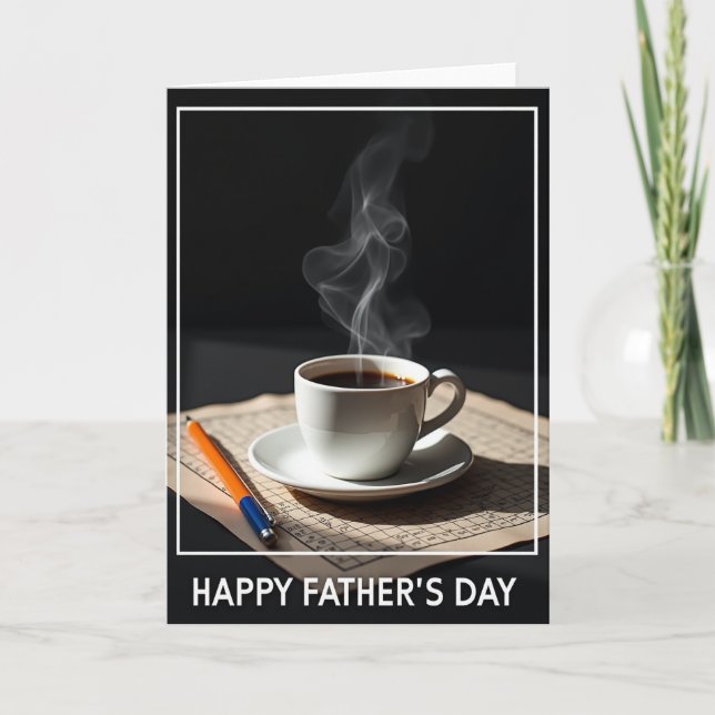 Warm Fathers Day Cup Card (Front)