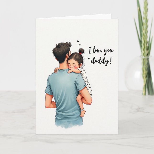 Warm Fathers Day Image Card (Front)