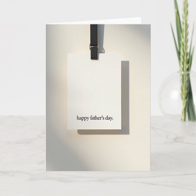 Warm Fathers Day Moment Card (Front)