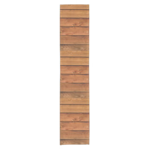 Warm Faux Weather-board Barn Siding 2 Table-runner Short Table Runner