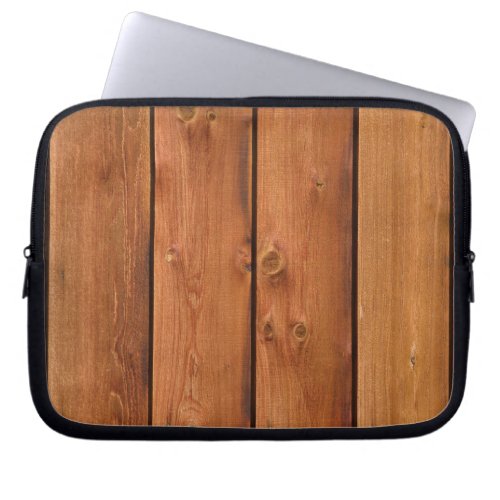 Warm Faux Weather_board Barn Siding Laptop Sleeve