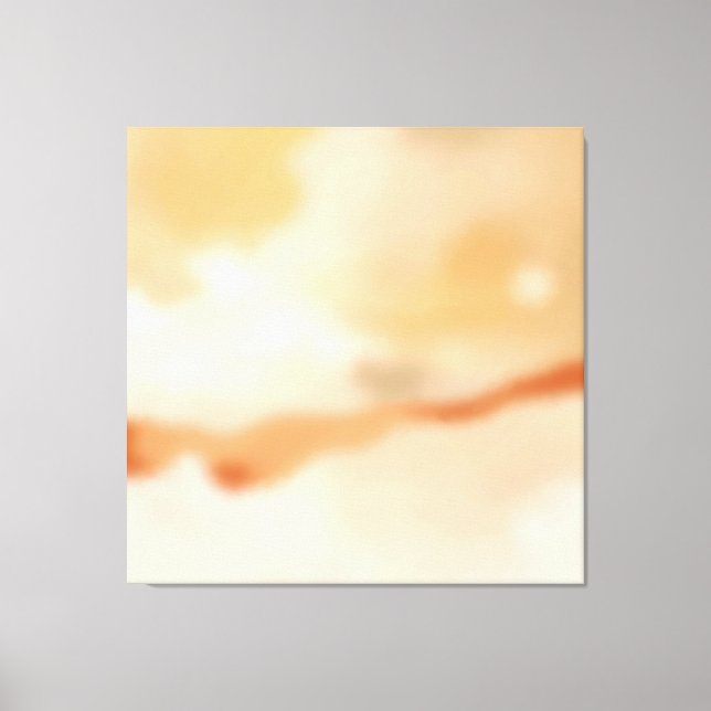 Warm Flow Abstract Canvas Print (Front)