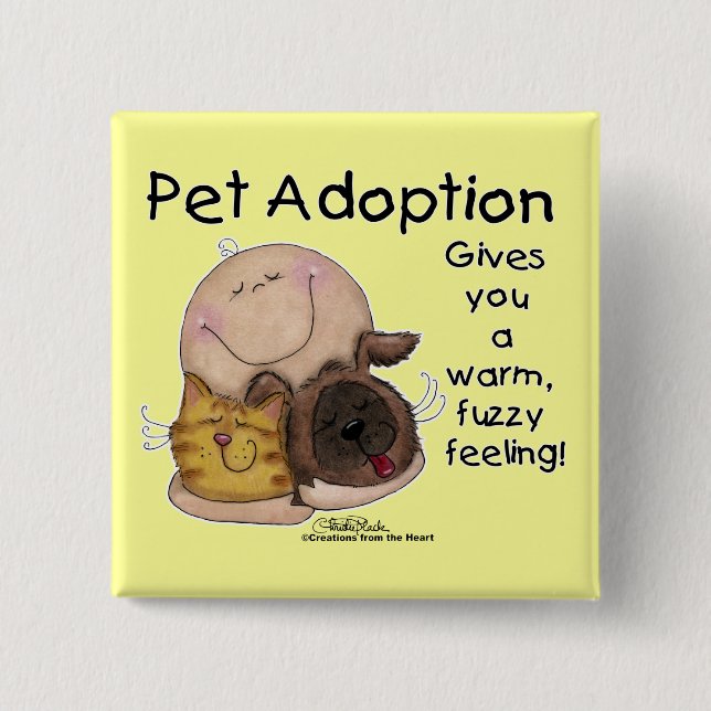 Warm, Fuzzy Feeling! Button (Front)