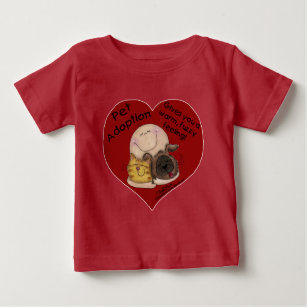 Warm, Fuzzy Feeling! Heart Baby T-Shirt